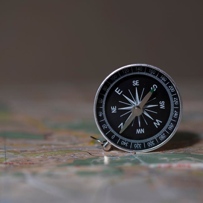 Složená papírová mapa